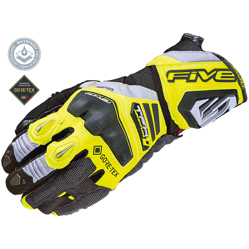 Мотоперчатки Five TFX1 GTX Fluo Yellow-Gray