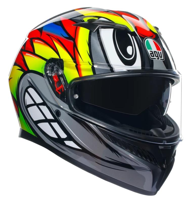 Шлем AGV K3 Birdy 2.0 Grey/Yellow/Red