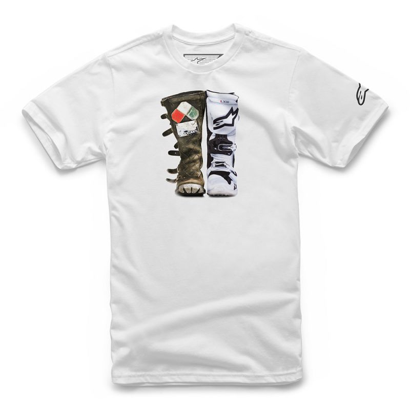 Мотофутболка Alpinestars Roots Tee белый вентиляция