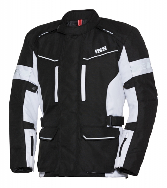 Мотокуртка текстильная IXS Tour Jacke Evans ST чёрный/белый