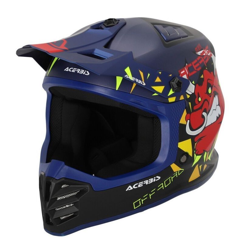 Мотошлем детский кроссовый Acerbis Profile Junior Blue/Black