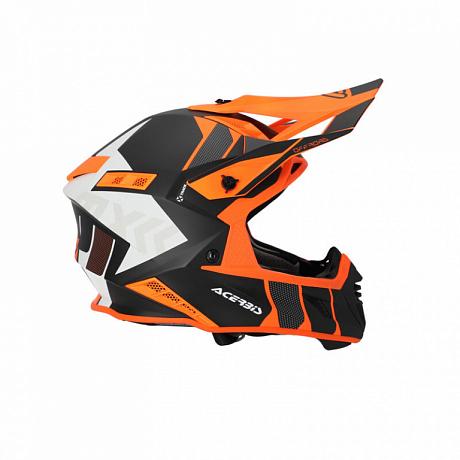 Мотошлем кроссовый Acerbis X-Track 22-06 Orange-Fluo/Black XS