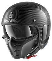 Шлем открытый Shark S-Drak Carbon Skin Carbon Silver Black