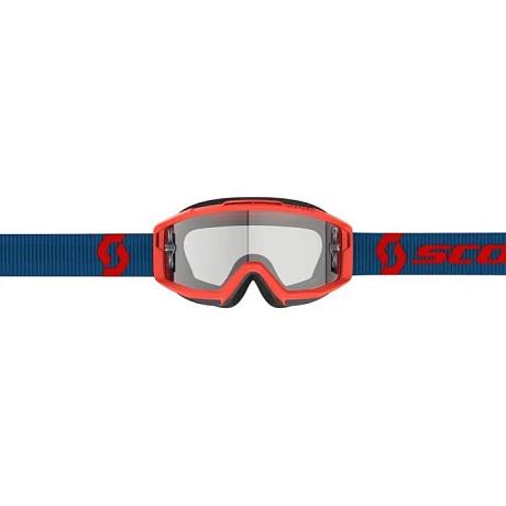 Очки Scott Split OTG dark blue/neon red/clear works