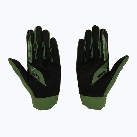 Мотоперчатки 100% Ridecamp Army Green/Black 2024 M