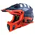 Кроссовый шлем LS2 MX437 Fast Evo Mini XCode Matt Fluo Orange Blue S