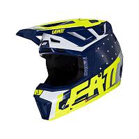 Шлем кроссовый Leatt Moto 7.5 Helmet Kit Blue V24
