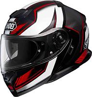 Шлем модуляр Shoei NEOTEC III GRASP бело-черно-красный